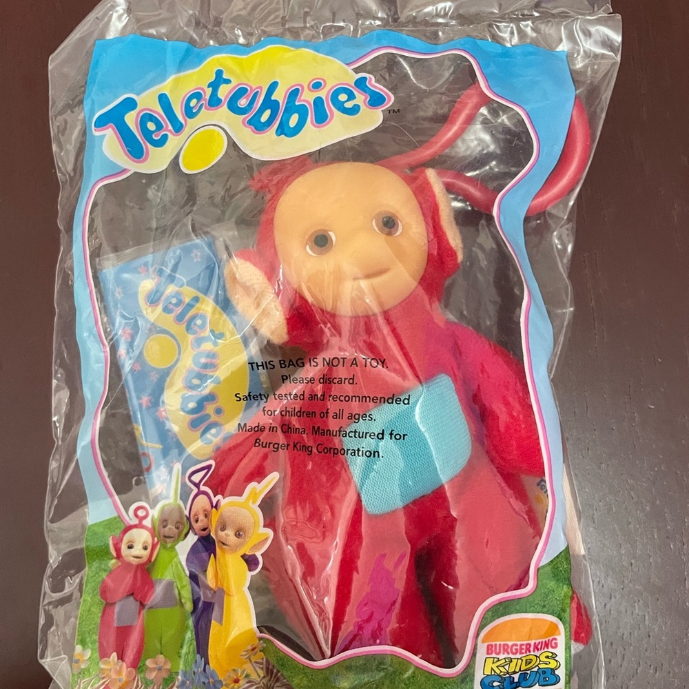 Teletubbies Red Plush Keychain‎ Toy * Vintage 1999